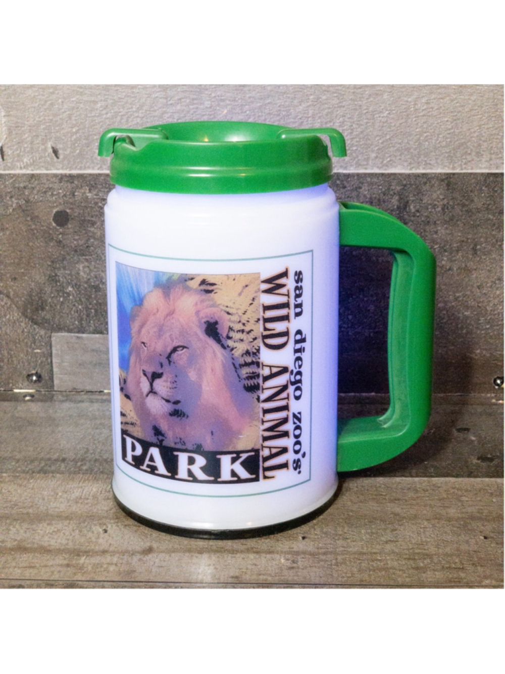 SAN DIEGO ZOO WILD ANIMAL PARK LIGHT UP CUP W/ LID WORKS VINTAGE RETRO MUG - Picture 3 of 9